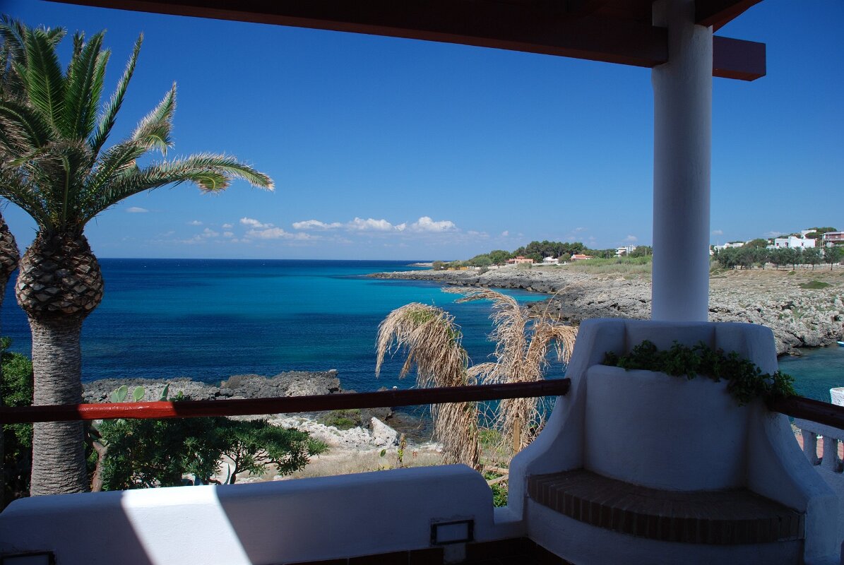 Vista mare da terrazzo